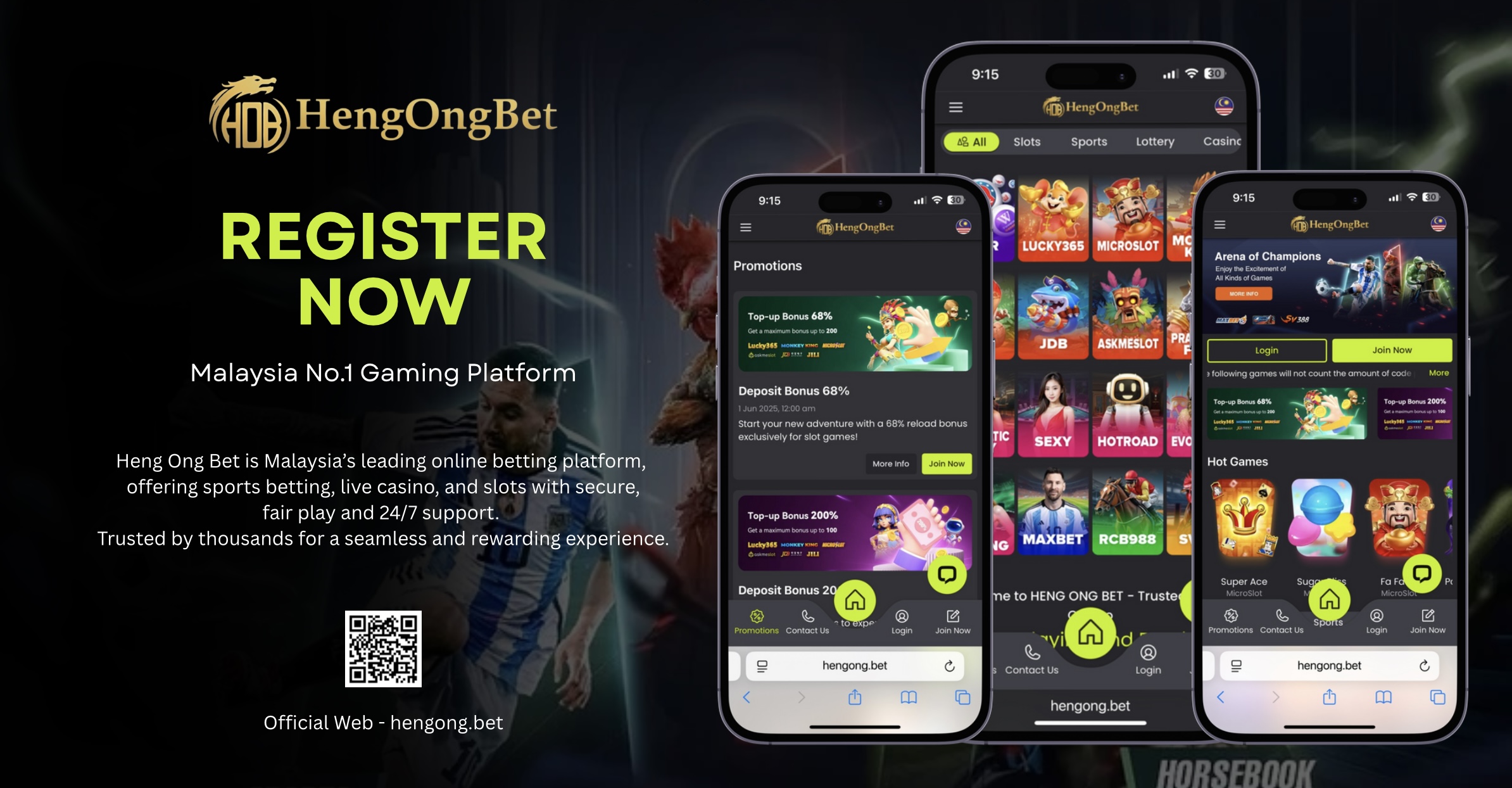 HENGONGBET & HENG ONG BET BANNER